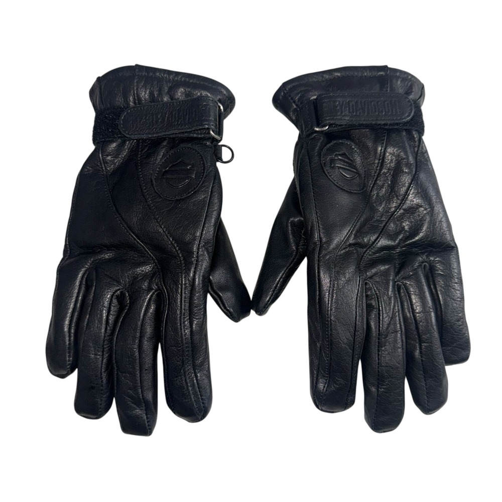Harley Davidson Women's Black Gore-Tex Waterproof Leather Gloves 98831-05VW